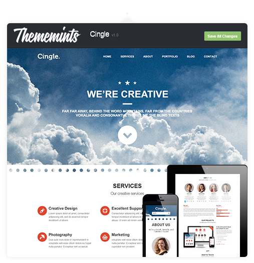 Cingle | Responsive One Page WordPress Theme - 7